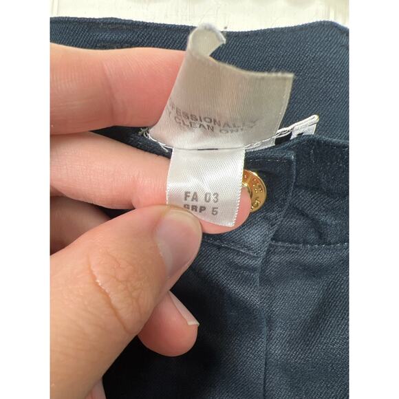 St. John Sport by Marie Gray Black Cargo Gold Zipper Straight Leg Pant size 8 - Picture 5 of 7